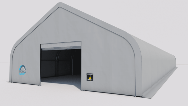 fabric building 40W 150L 21H - persp right open grey