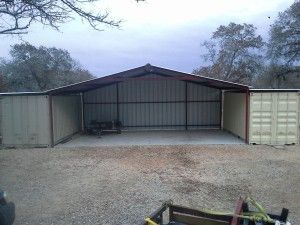 metal shipping container garage