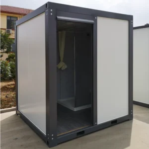Portable toilet with shower