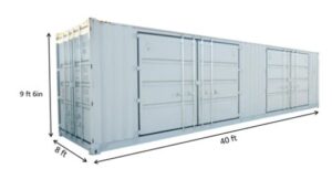 Shipping container Sizes two doors
