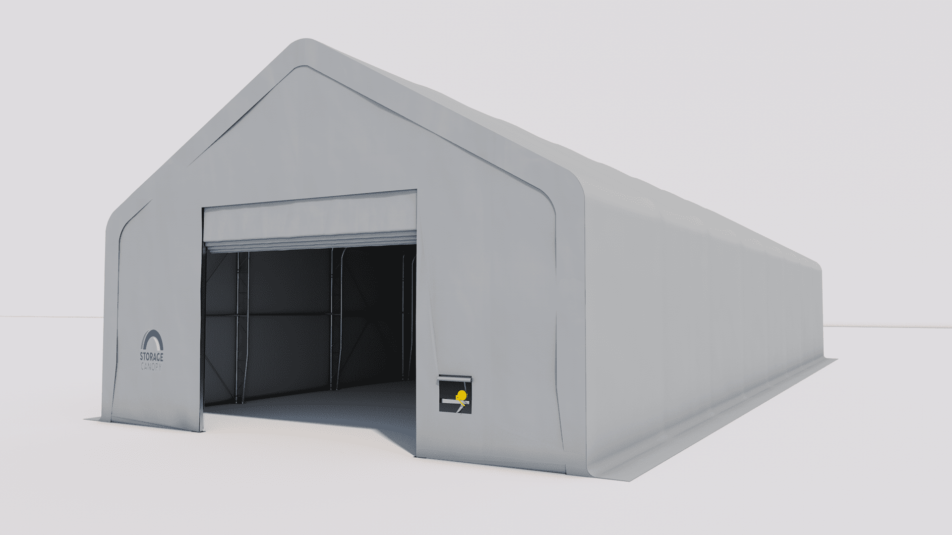 fabric building 30W 80L 20H - persp right open grey