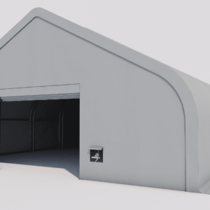 fabric building 40W 60L 21H - persp right open grey