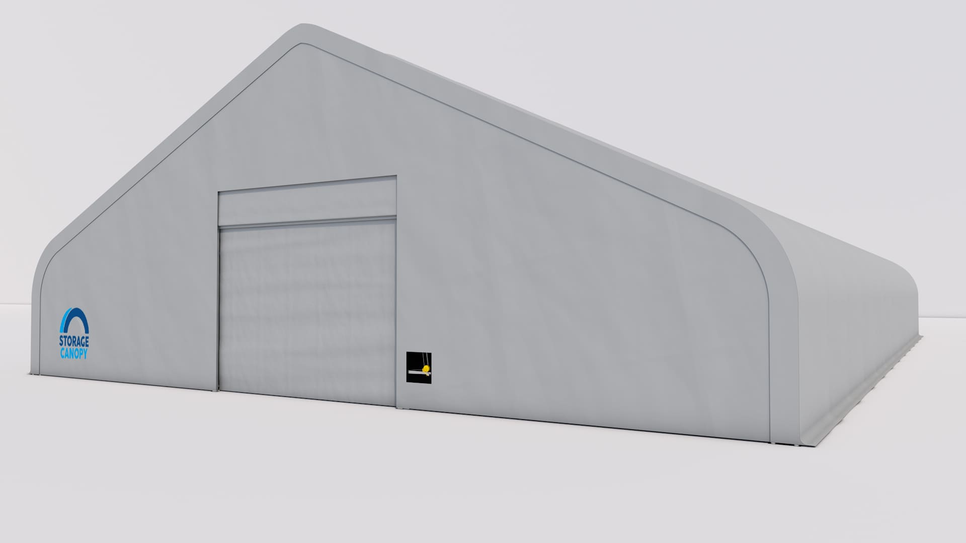 fabric building 70W 120L 28H - pers right closed grey