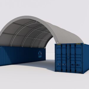 Shipping container roof <br> 26W-40L- 10H (ft)<br> Double Truss