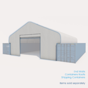 End Wall For Container Roof <br> 3240 Double Truss Peak